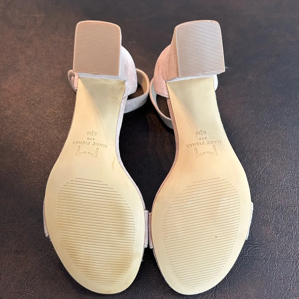 Marc Fisher LTD Women's Tan Block Heel Sandals size 6 1/2 M - Picture 6 of 6